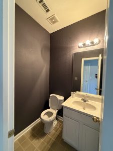 Half bath on main level in Decatur townhome for rent