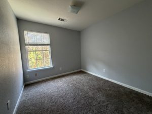 View of second bedroom in Decatur townhome for rent